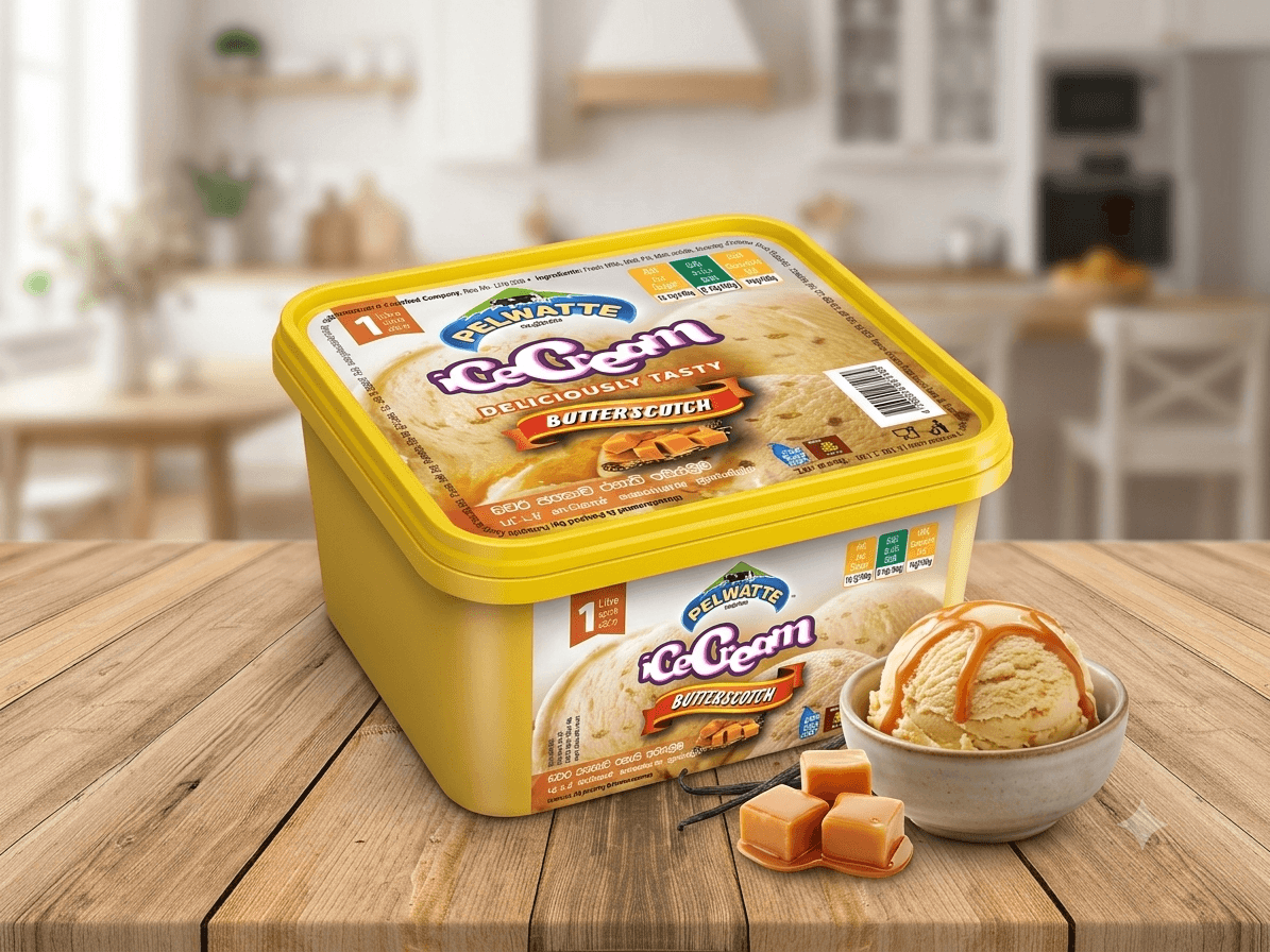 ICE-CREAM 1 LITERS BUTTERSCOTCH