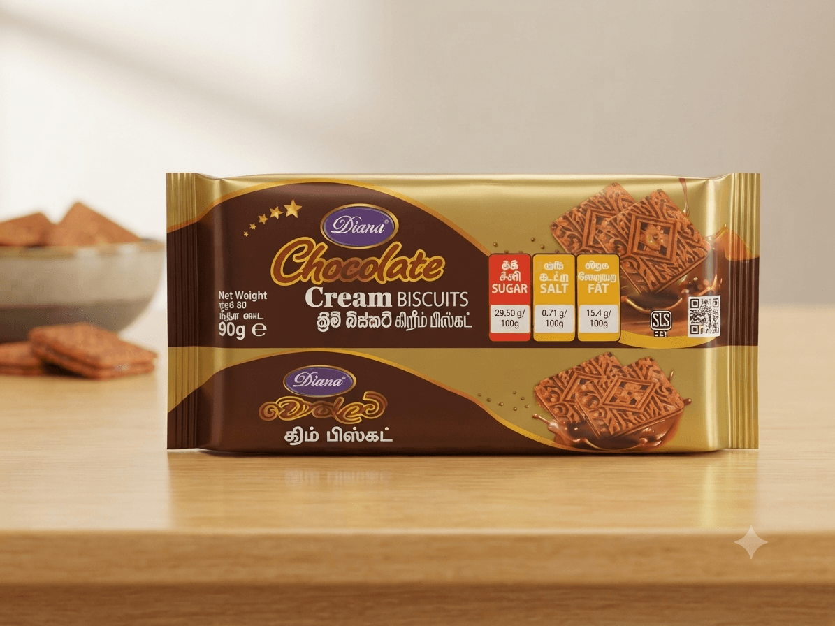 CHOCOLATE CREAM BISCUITS 90G